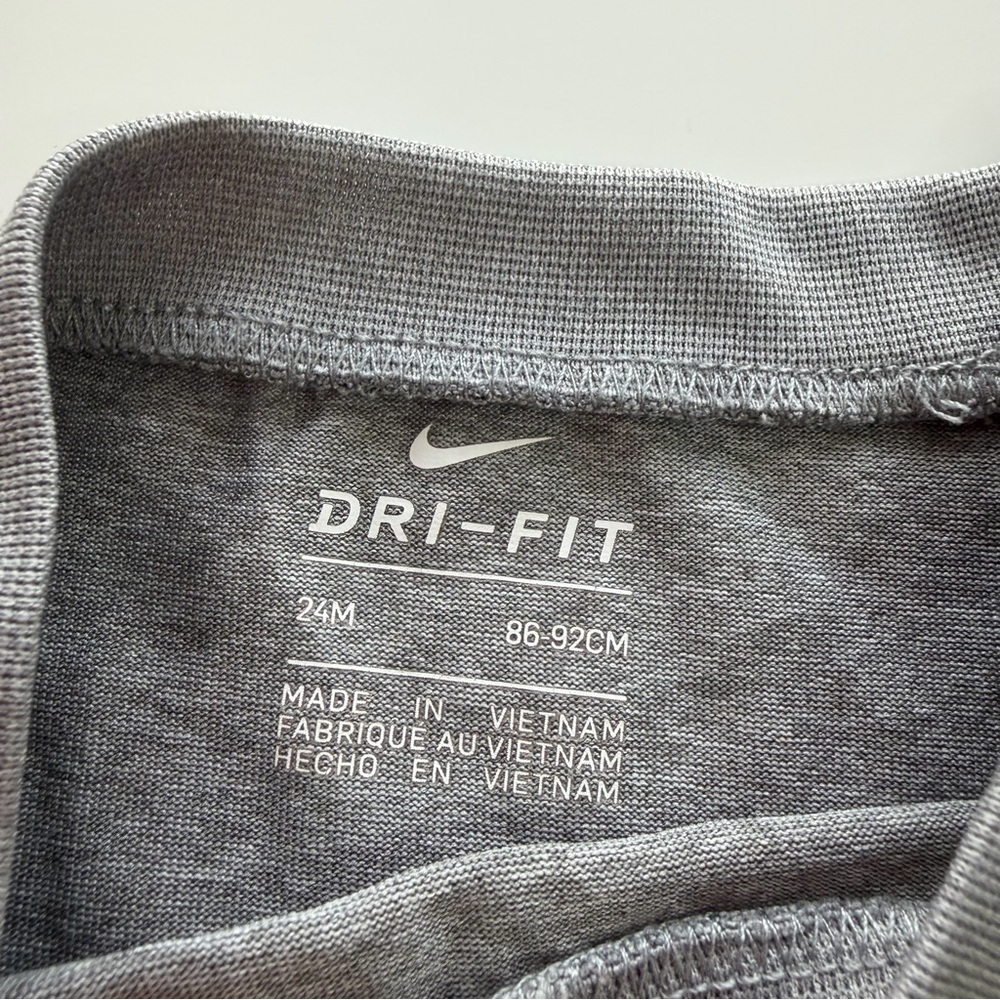 Nike Kids Gray Tee with Yellow Print - Picture 2 of 4